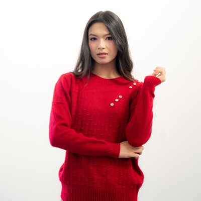 Women Ribbed Pullover Sweater