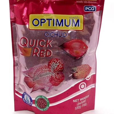 Optimum All Life Stages Chiclid Quick Red Pellets Fish Food, 100 G