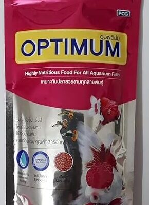 Optimum Highly Nutritious All Life Stages Fish Food for All Aquarium Fish, 100 G